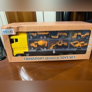 Transport Vehicle Toys Set - Yellow
